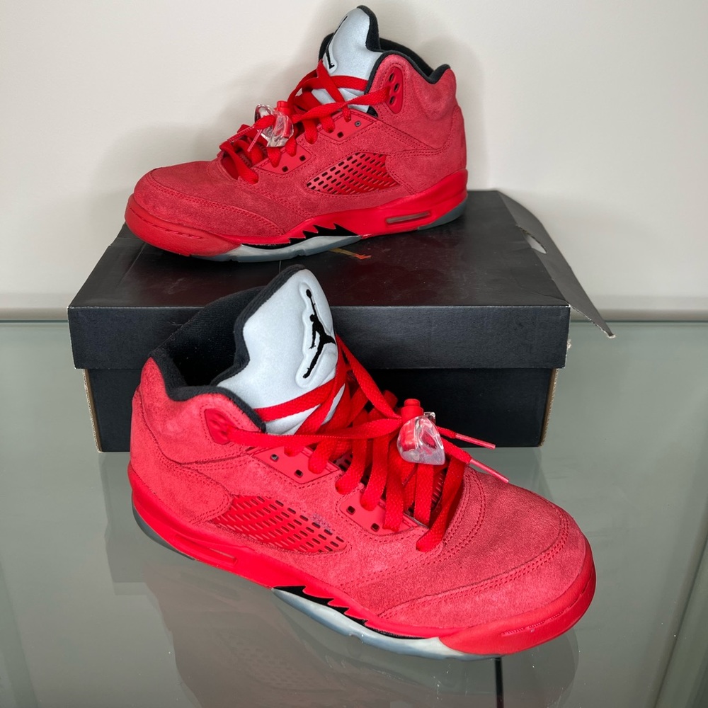 Jordan gym red suede 5s